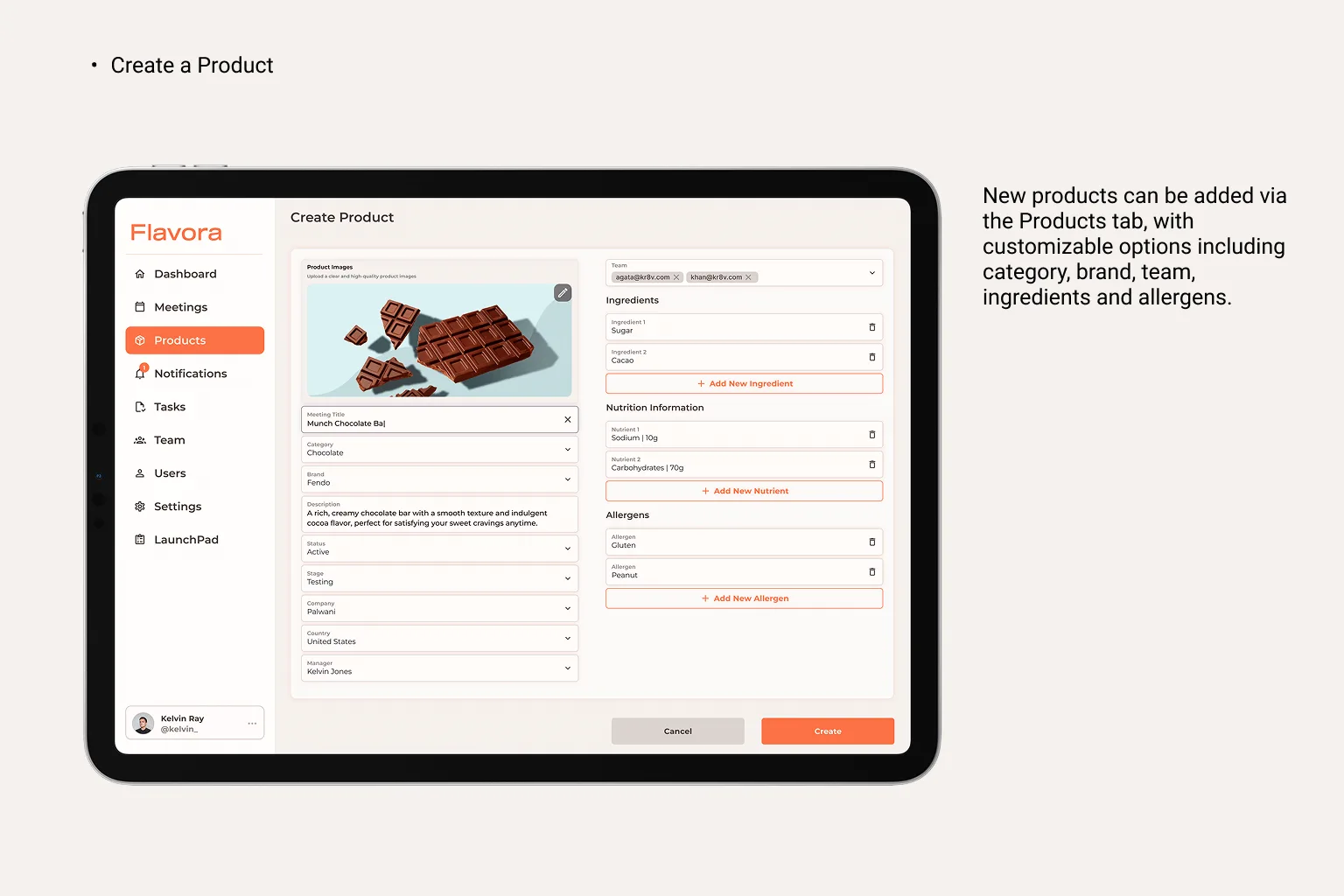 Create a Product
